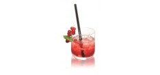 Pailles Réutilisables en Verre Noir 4 pcs + Goupillon