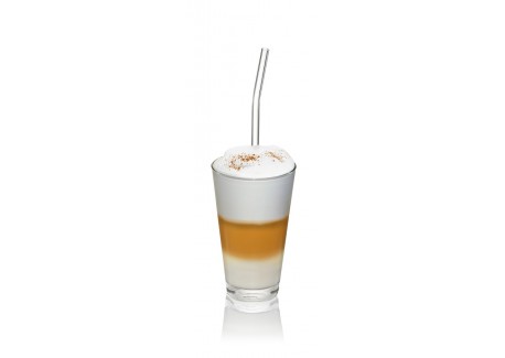 Pailles Réutilisables en Verre Transparent 4 pcs + Goupillon