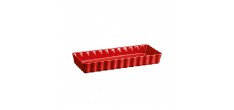 Plat à Tarte Rectangulaire 15x36,5 cm Rouge Grand Cru 
