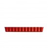 Zie dia Rechthoekige Taartvorm 15x36,5 cm Rood Grand Cru