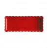 Voir la slide Plat à Tarte Rectangulaire 15x36,5 cm Rouge Grand Cru 