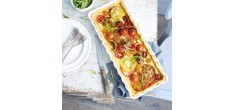 Plat à Tarte Rectangulaire 15x36,5 cm Rouge Grand Cru 