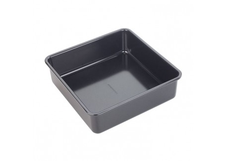 Moule Carré  Acier Anti-adhésif sans PFAS 23x23x8 cm