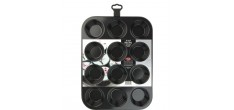 Moule 12 Muffins Acier Anti-adhésif sans PFAS