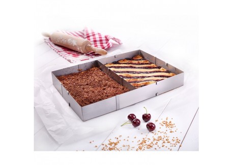 Cadre à Tarte Extensible Inox