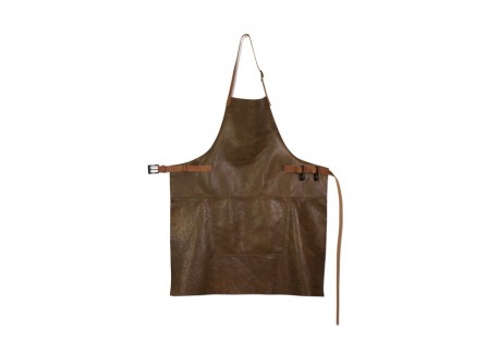 Vintage BBQ Aprons Keukenschort Leer Bruin