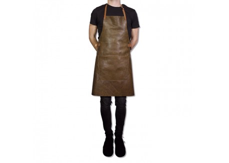 Vintage BBQ Aprons Keukenschort Leer Bruin