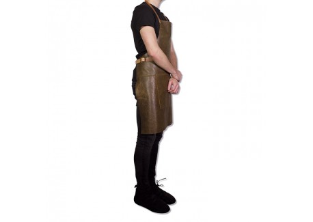 Vintage BBQ Aprons Keukenschort Leer Bruin