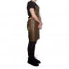 Zie dia Vintage BBQ Aprons Keukenschort Leer Bruin