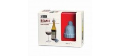 Beanie Wijnstopper Blauw en Grijs 2 dlg