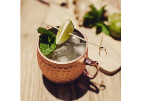 "Moscow Mule" Pack Cocktailmix Bio + 2 Mugs