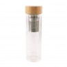 Zie dia Dubbelwandige Glas Theefles met RVS Infuser 420 ml