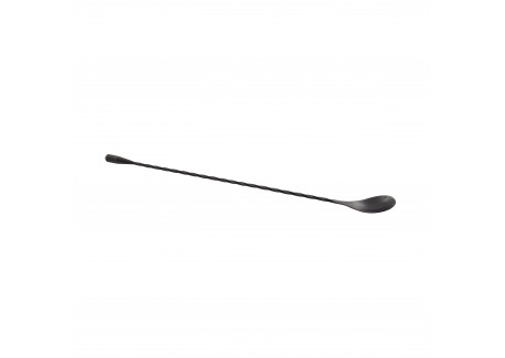 Barlepel uit RVS Metallic Zwart 30,5 cm