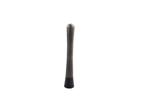 Metallic zwarte roestvrijstalen cocktail muddler