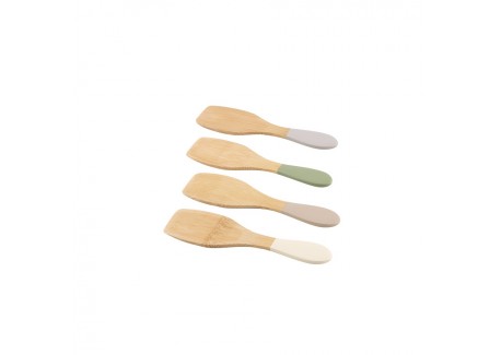 Bambou Spatules à Raclette 13 cm 4 pcs