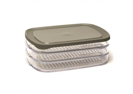 Basic Set 3 Stalpelbare Vleeswarendozen 23x15 cm