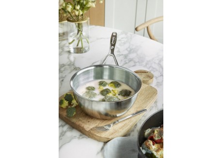 Silver 7 Batterie de Cuisine Casseroles Inox 3 pcs