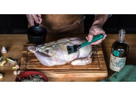 Poêlon Fonte à Sauce/Marinade 12 cm avec Pinceau