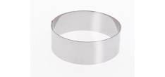 Cercle à Vacherin Rond Inox 20x6 cm