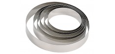 Cercle à Vacherin Rond Inox 20x6 cm