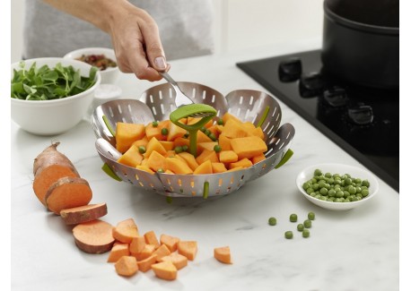 Bloom Steel Panier Vapeur Pliable Anti-Rayures Inox