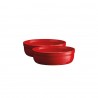 Zie dia Crème Brulée Schaaltje 13 cm Rood Grand Cru Set 2 dlg