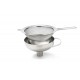 Trechter Slagroomsifon met Zeef RVS 16 cm