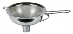 Trechter Slagroomsifon met Zeef RVS 16 cm