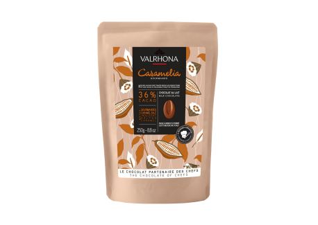 Chocolat au Lait Caramelia 36% Sachet Fèves 250 g