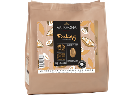 Chocolat Blond Dulcey 35% Fèves Sachet 1 kg
