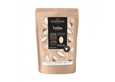 Chocolat Blanc Ivoire 35% Sachet Fèves 250 g