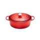 Cocotte Fonte Signature Ovale 4,1 L Rouge Cerise (27 cm)