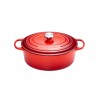 Zie dia Cocotte Fonte Signature Ovale 4,1 L Rouge Cerise (27 cm)