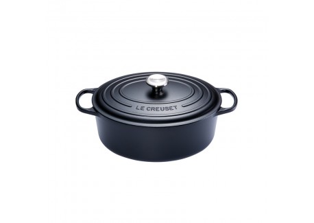 Cocotte Fonte Signature Ovale 4,1 L Noir Mat (27 cm)