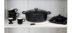 Signature Ovale Gietijzeren Stoofpot 4,1 L Mat Zwart (27 cm)