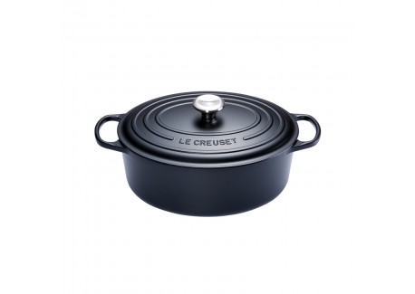 Cocotte Fonte Signature Ovale 4,7 L Noir Mat (29 cm)