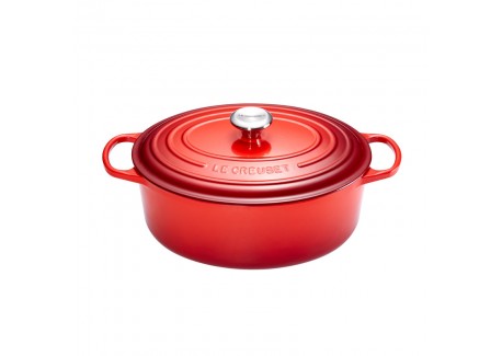 Signature Ovale Gietijzeren Stoofpot 7,5 L Kersenrood (33 cm)