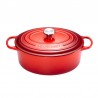 Zie dia Signature Ovale Gietijzeren Stoofpot 8,9 L Kersenrood (35 cm)