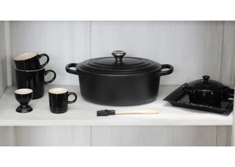 Signature Ovale Gietijzeren Stoofpot 13,9 L Mat Zwart (40 cm)
