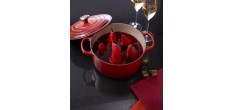 Cocotte Fonte Signature Ronde 1,8 L Rouge Cerise (18 cm)