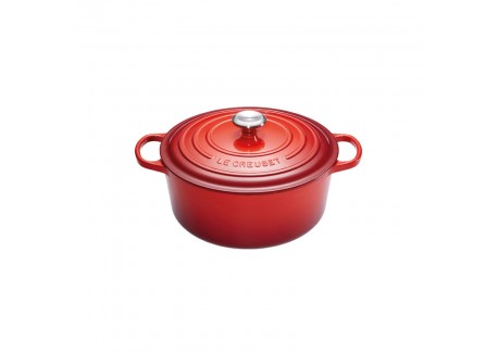 Signature Ronde Gietijzeren Stoofpot 2,4 L Kersenrood (20 cm)