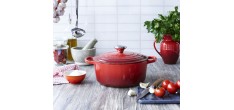 Cocotte Fonte Signature Ronde 2,4 L Rouge Cerise (20 cm)