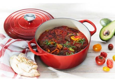 Cocotte Fonte Signature Ronde 2,4 L Rouge Cerise (20 cm)