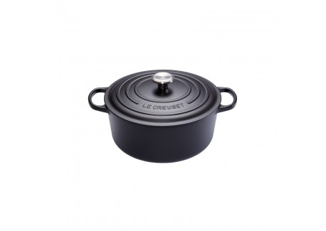 Cocotte Fonte Signature Ronde 2,4 L Noir Mat (20 cm)