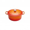 Zie dia Signature Ronde Gietijzeren Stoofpot 2,4 L Oranje-rood (20 cm)