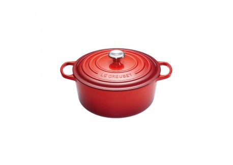 Cocotte Fonte Signature Ronde 3,3 L Rouge Cerise (22 cm)