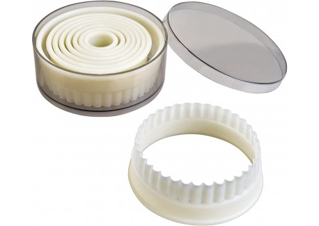 Emporte-Pièces Dentelés Rond 9 pcs