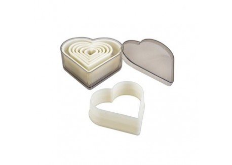 Emporte-Pièces Lisses Coeur 7 pcs