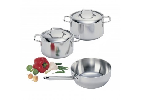 Apollo 7 Primeur Batterie de cuisine Casseroles Inox 3 pcs