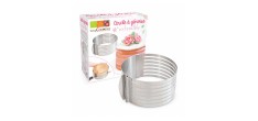Ronde RVS Verstelbare Bakvorm Hoog 8,5 cm